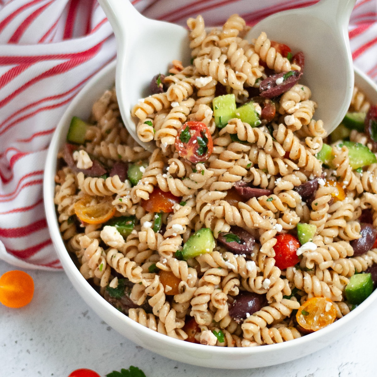 Recipe for Mediterranean Pasta Salad - Our Love Language is Food