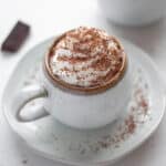 Feature image for our oatmilk hot chocolate recipe.