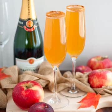 Feature image for our apple cider mimosas.