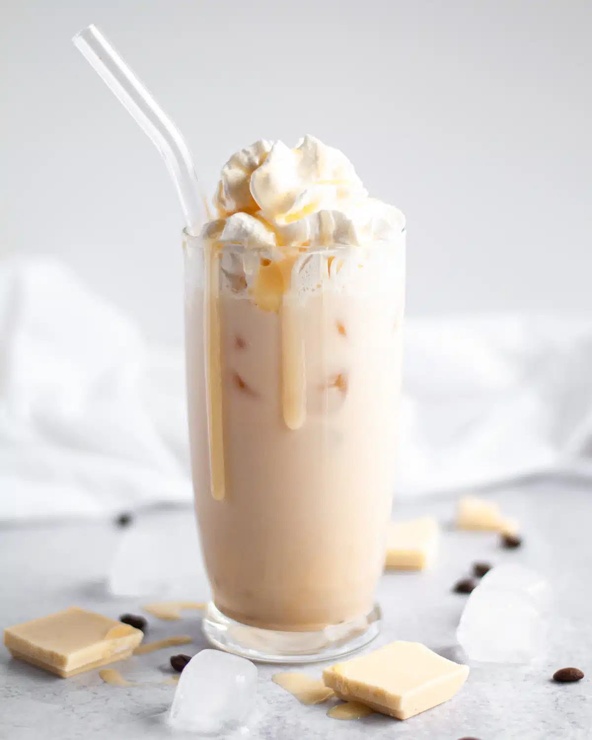White mocha iced latte 