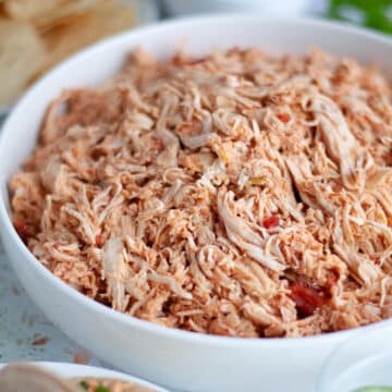 Feature image for our slow cooker salsa chicken.