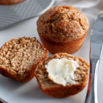 Feature image for our wheat germ muffins recipe.