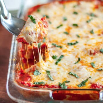 Feature image for our mushroom stuffed shells recipe.